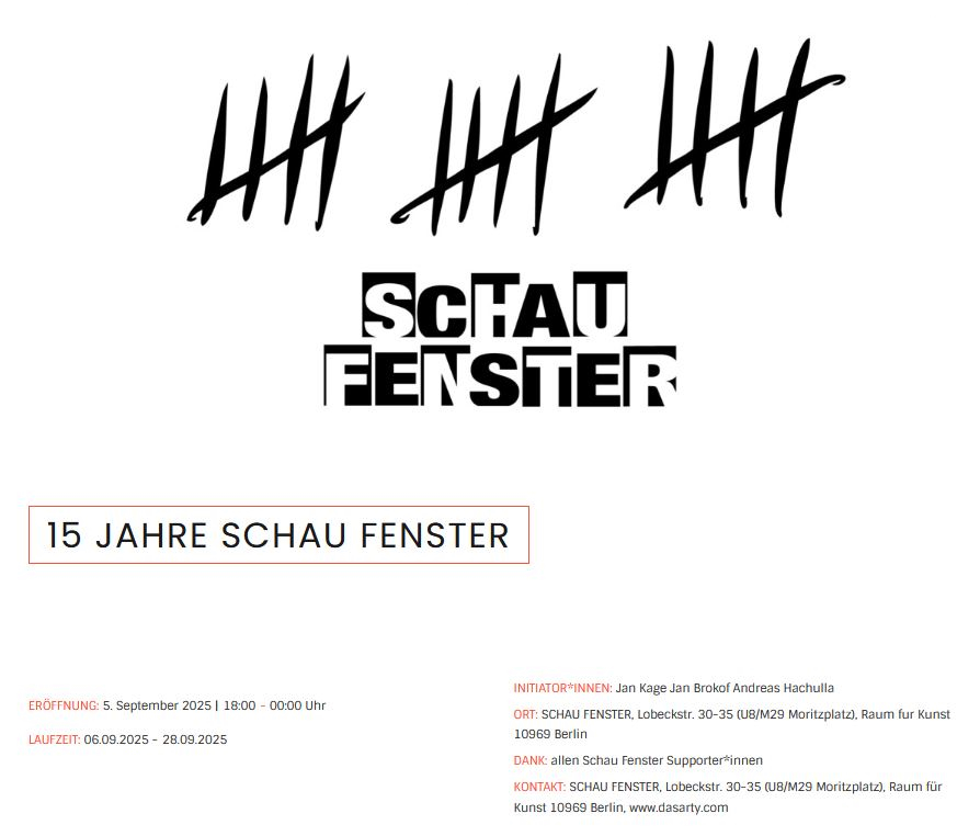 Ausstellung 15 Jahre Galerie SCHAU FENSTER, 400 Künstler*innen mit 1800 Werken